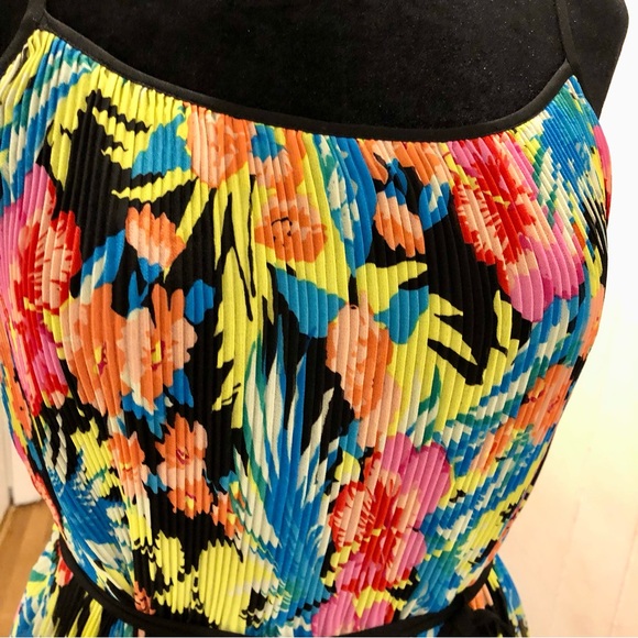 NWOT Loft Tropical Floral Fire Dress - Picture 2 of 11